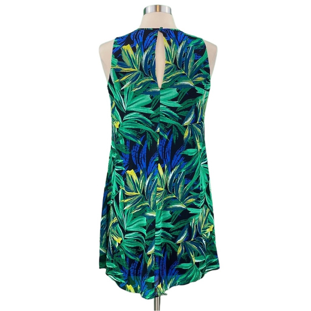 Calvin Klein Tropical Print Sleeveless Shift Dress - Picture 7 of 16